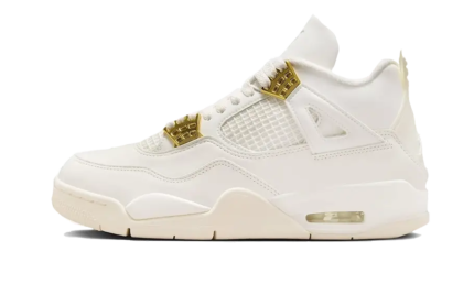 air jordan 4 sail metallic gold shoes online | Cozy Kicks Official